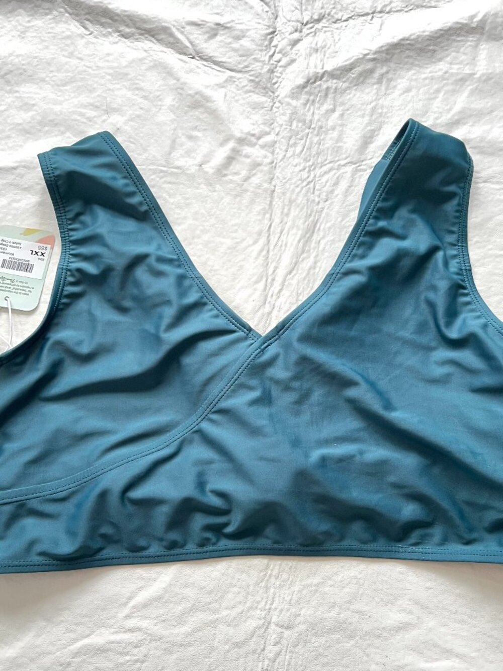 Nani swim top Switch V Crop atlantic deep blue XXL 2XL bikini swimwear UPF 50